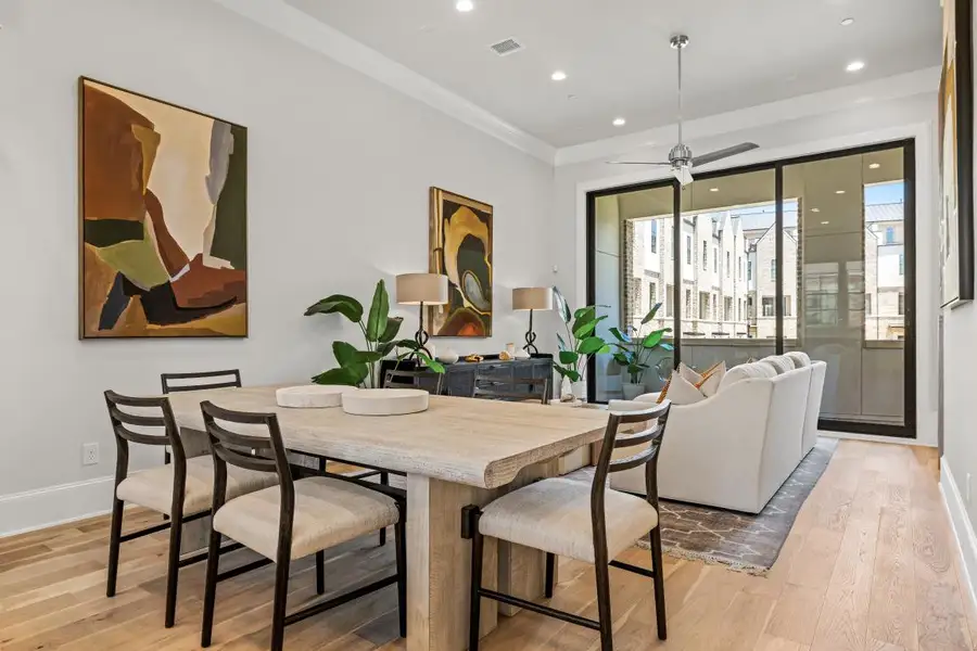 Furnished interior in a model home at Las Colinas Station in Irving (Image 3). Furnished interior in a model home at Las Colinas Station in Irving (Image 3).