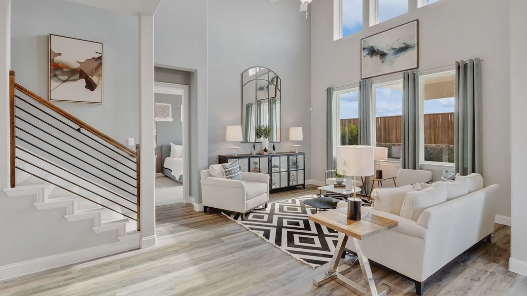 Furnished interior in a model home at Anna Ranch in Anna (Image 20). Furnished interior in a model home at Anna Ranch in Anna (Image 20).