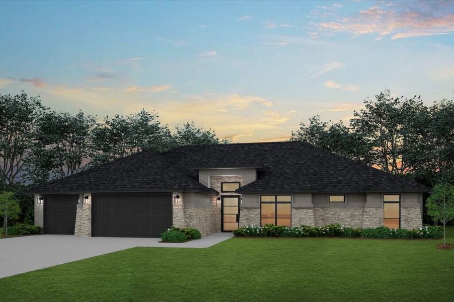 Front exterior of a home in the Bella Charca community, located in Nolanville, TX (Image 3).