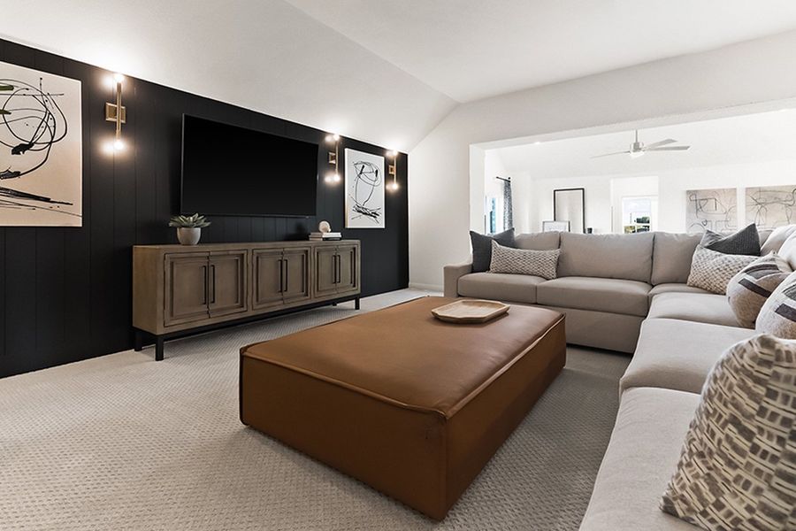Furnished interior in a model home at La Terra at Uptown Celina in Celina (Image 18).