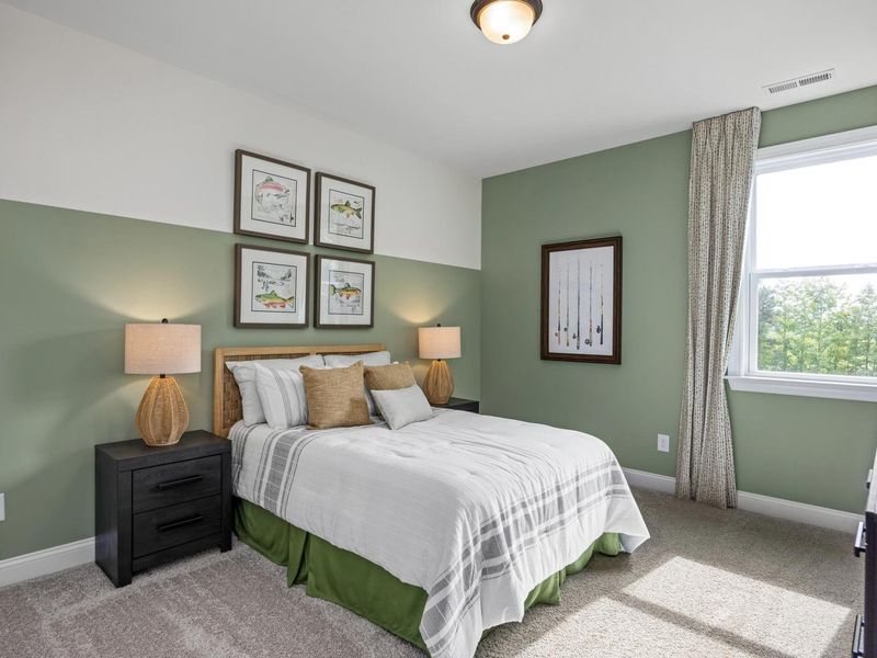 Furnished interior in a model home at Ashland in New Hill (Image 33). Furnished interior in a model home at Ashland in New Hill (Image 33).