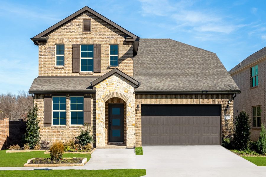 Front exterior of a home in the Chalk Hill community, located in Celina, TX (Image 4).