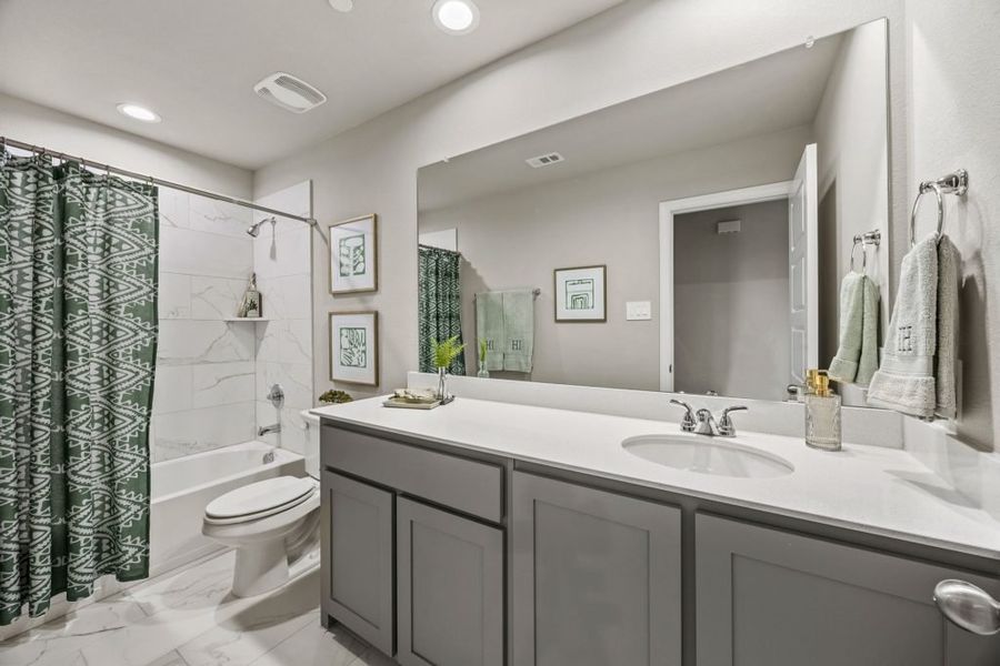 Furnished interior in a model home at Sereno Oaks at Buckner Terrace in Dallas (Image 12).