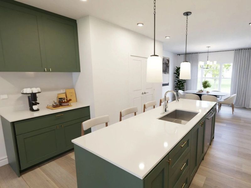 Kitchen Island with Coffee Station Kitchen Island with Coffee Station