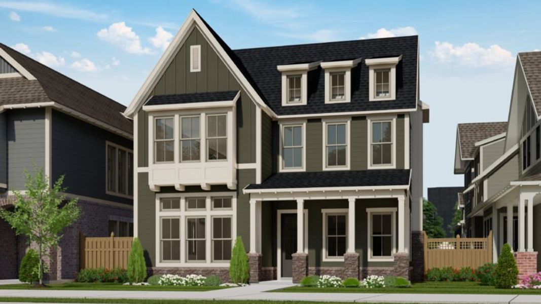 Front exterior of a home in the June Lake community, located in Thompson's Station, TN (Image 3).