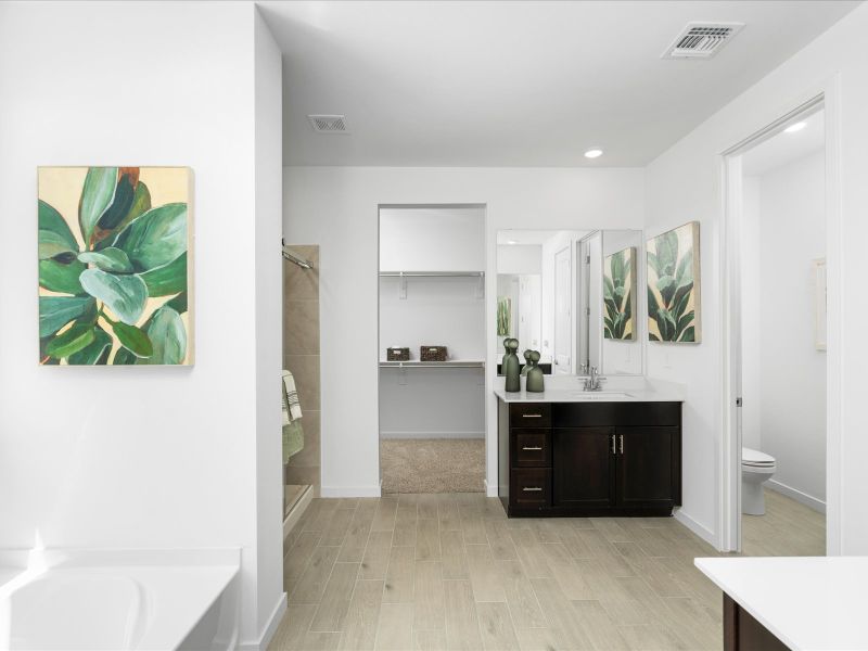 Bathroom in the Bailey Floorplan at Rancho Mirage