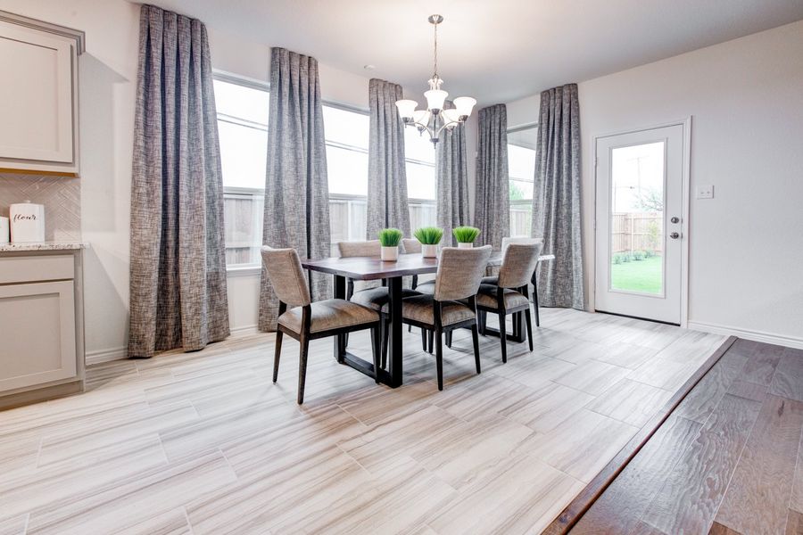 Furnished interior in a model home at Palmilla Springs in Fort Worth (Image 43).