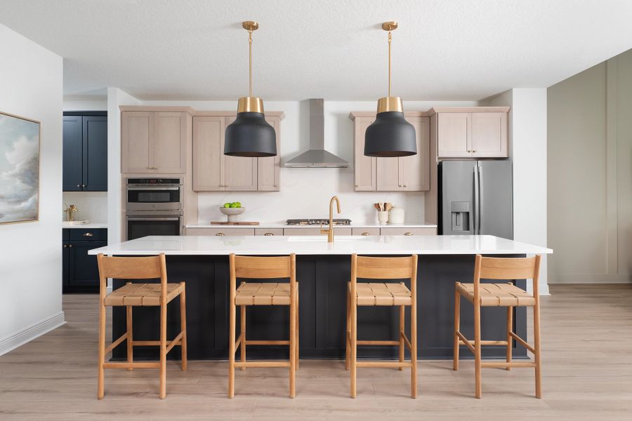 Furnished interior in a model home at Oakfield Trails Signature in Parrish (Image 5).