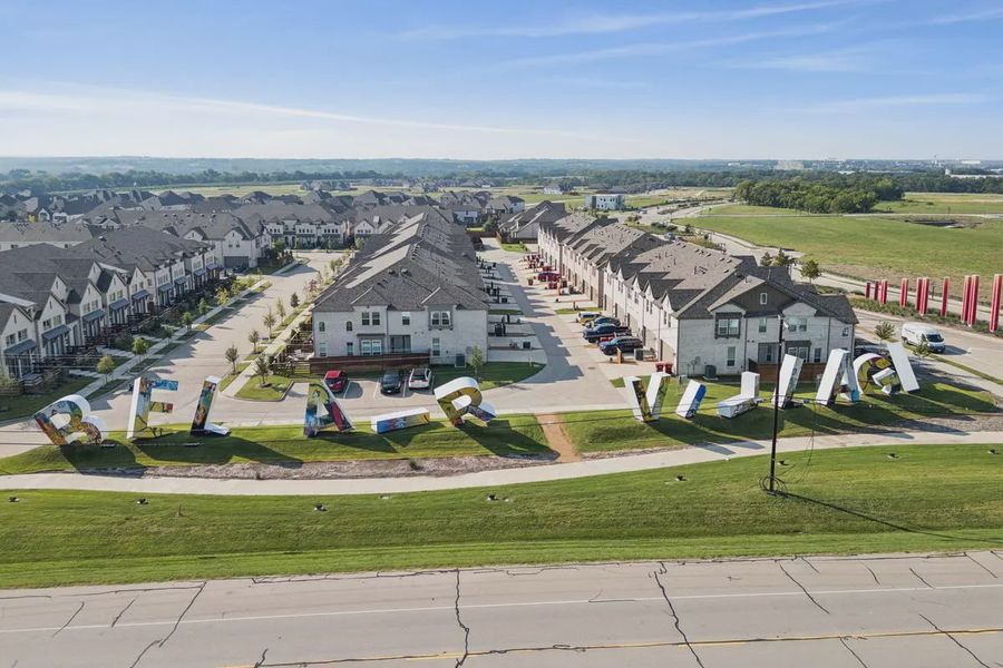 Aerial view of the Bel Air Village community in Sherman, TX, showing layout and nearby surroundings (Image 10).