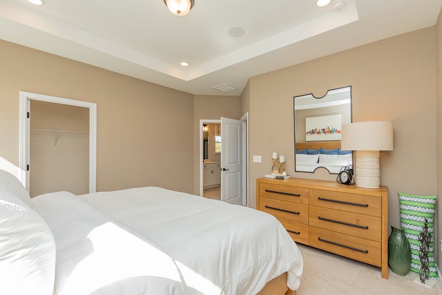 Furnished interior in a model home at Dawson Landing in Charlotte (Image 27).