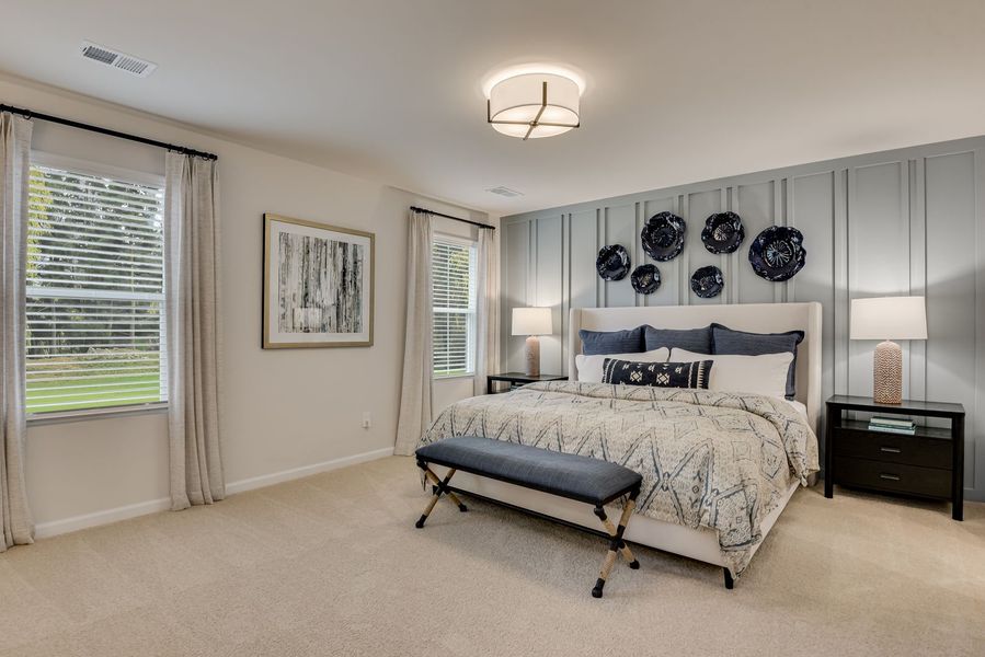Spacious bedrooms designed for rest and relaxation