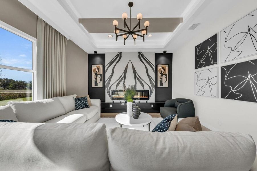 Furnished interior in a model home at Artisan at Watercolor Place in Bradenton (Image 180).