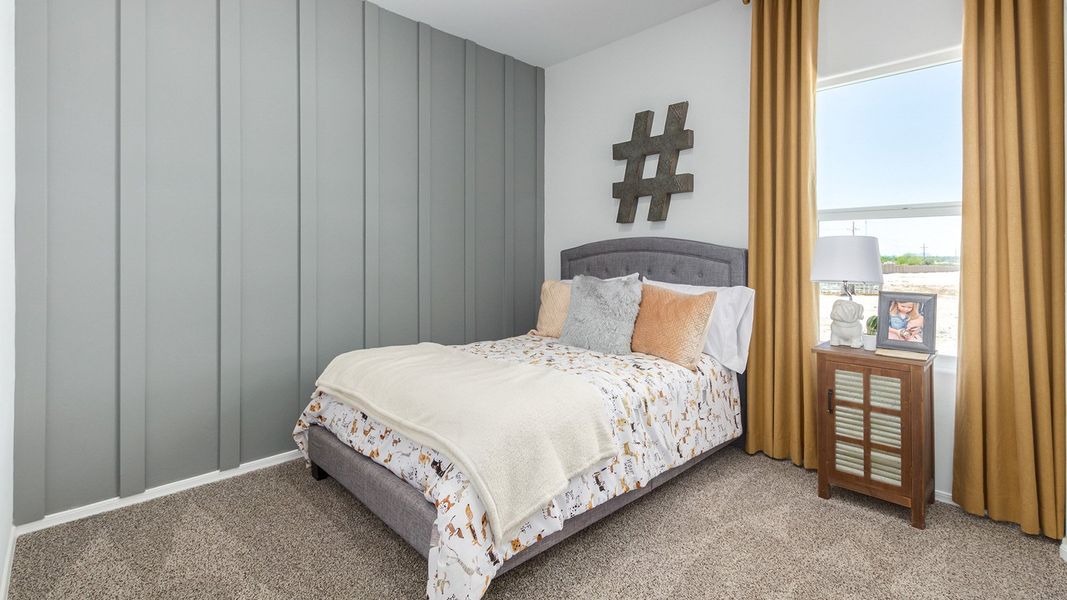 Furnished interior in a model home at Casas del Cerrito in Tucson (Image 29).