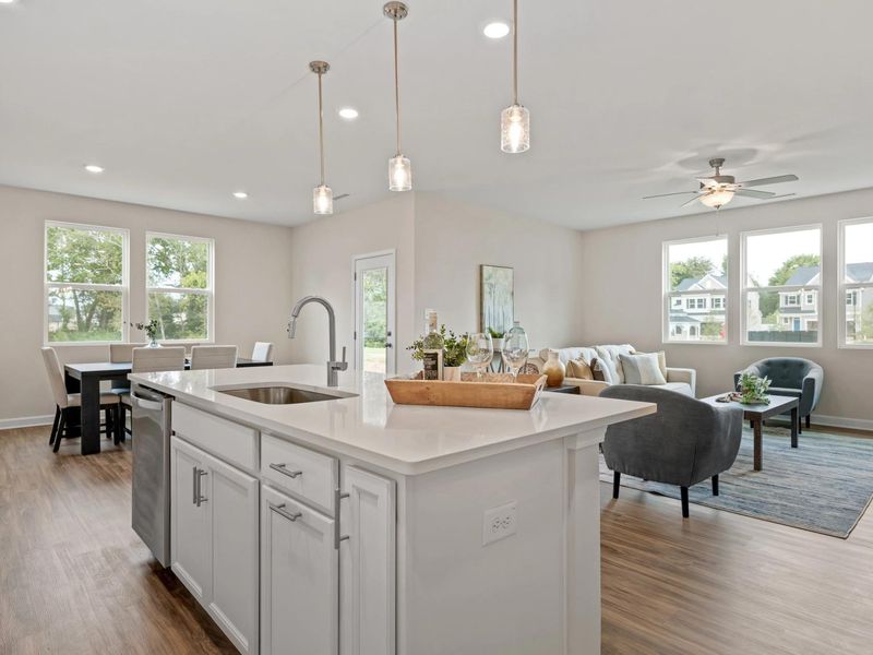 Furnished interior in a model home at Gregory Village in Lillington (Image 6).