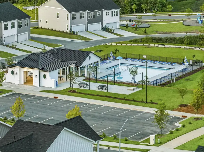 Front exterior of a home in the Renaissance at White Oak community, located in Garner, NC (Image 9). Front exterior of a home in the Renaissance at White Oak community, located in Garner, NC (Image 9).