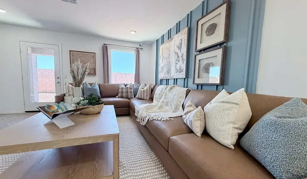 Furnished interior in a model home at Red Rock Village in Red Rock (Image 31).