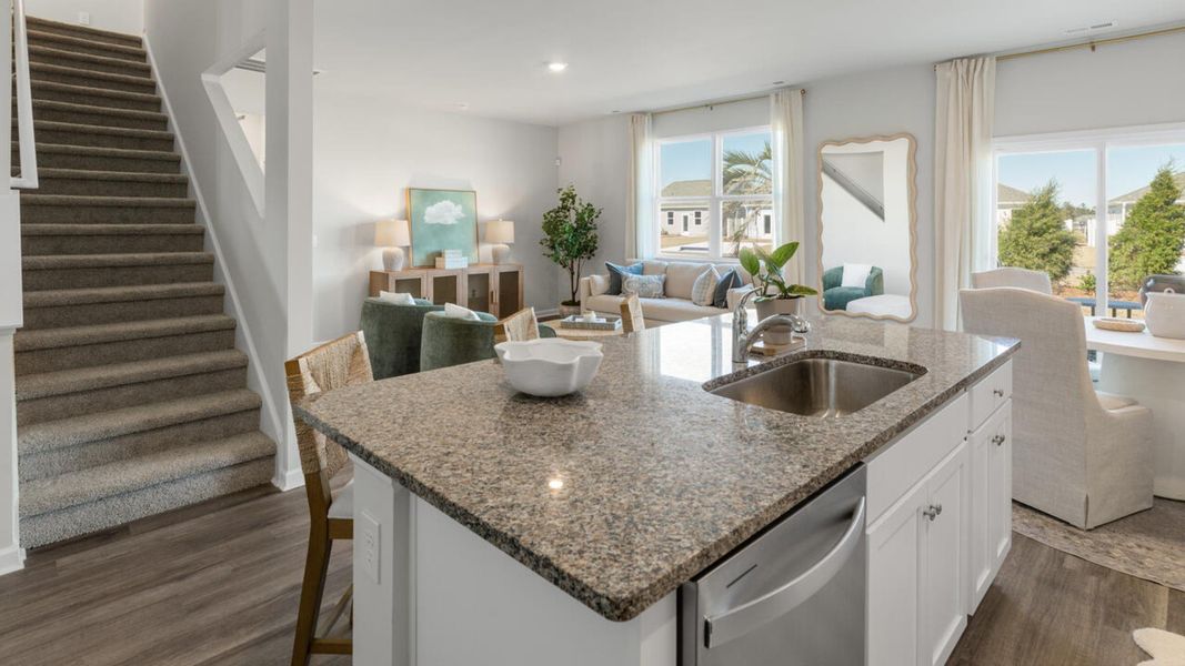 Furnished interior in a model home at Bella Point in Bolivia (Image 8). Furnished interior in a model home at Bella Point in Bolivia (Image 8).