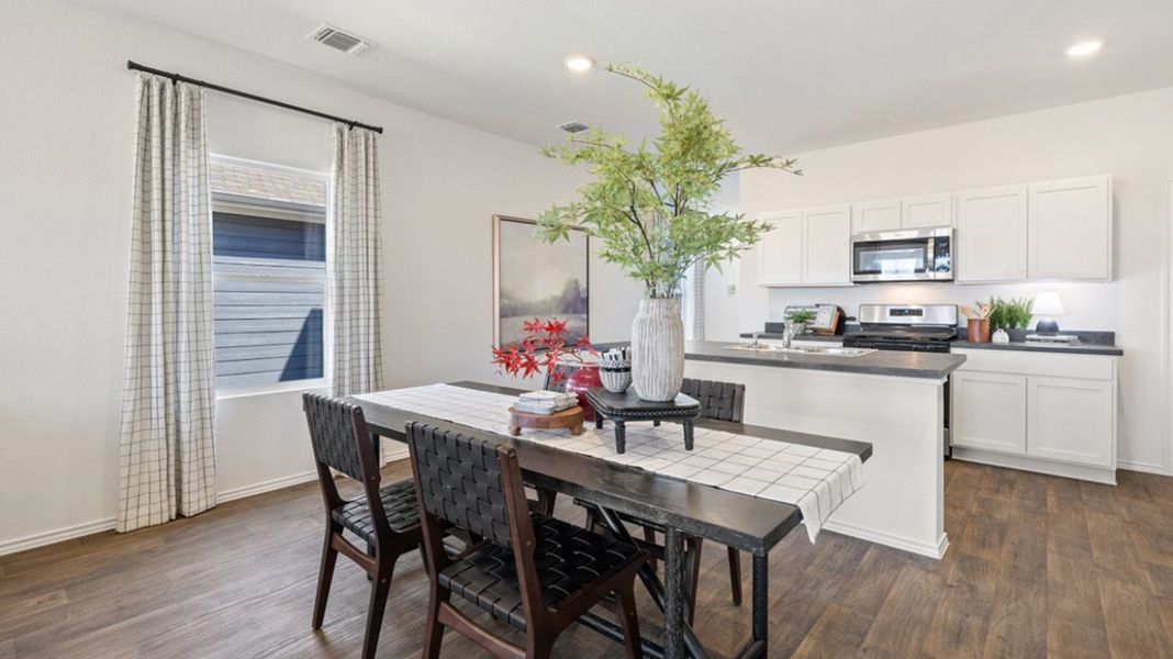 Furnished interior in a model home at The Reserve at Spiritas Ranch in Little Elm (Image 3).