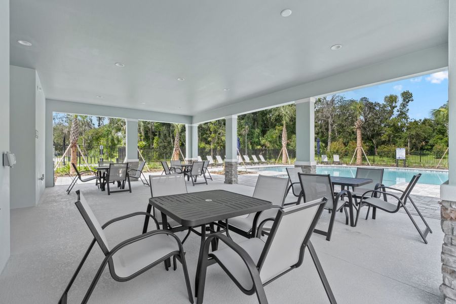 Furnished interior in a model home at Hickory Grove in Winter Springs (Image 7).