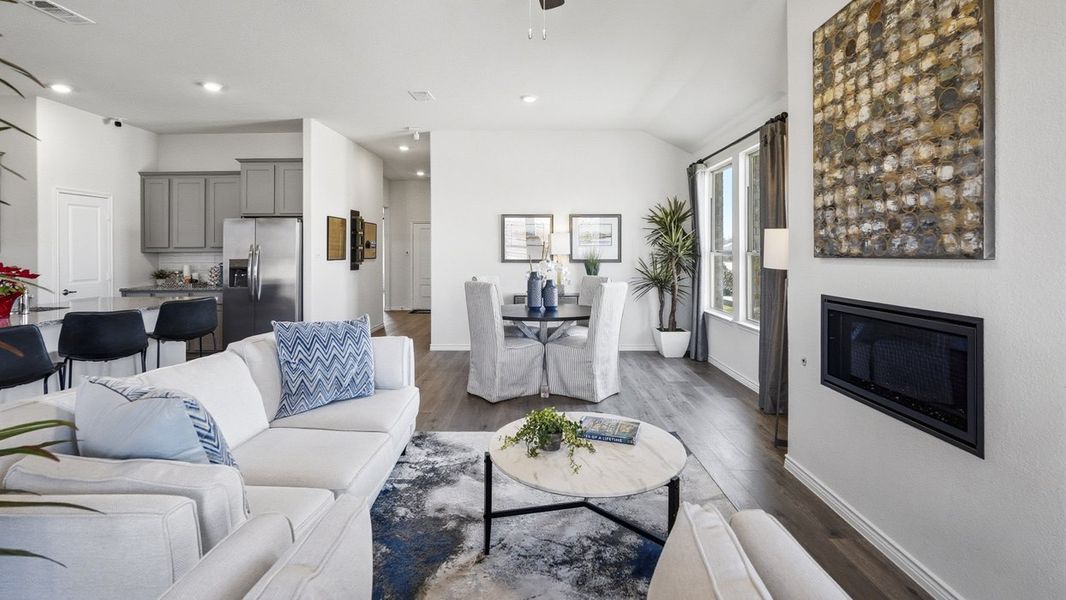 Furnished interior in a model home at The Woods at Lindsey Place in Anna (Image 88).