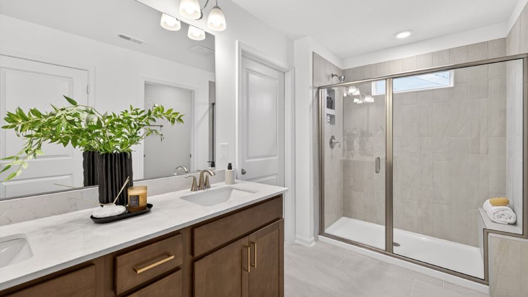 Furnished interior in a model home at Madden West in Fuquay Varina (Image 35).