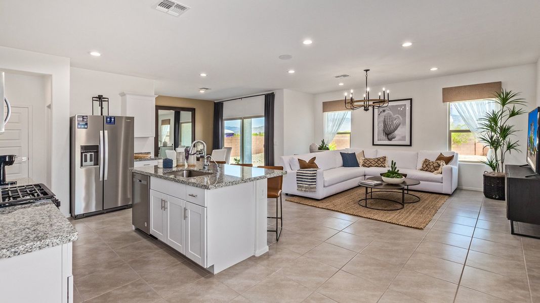 Furnished interior in a model home at Hanson Ridge in Vail (Image 21).