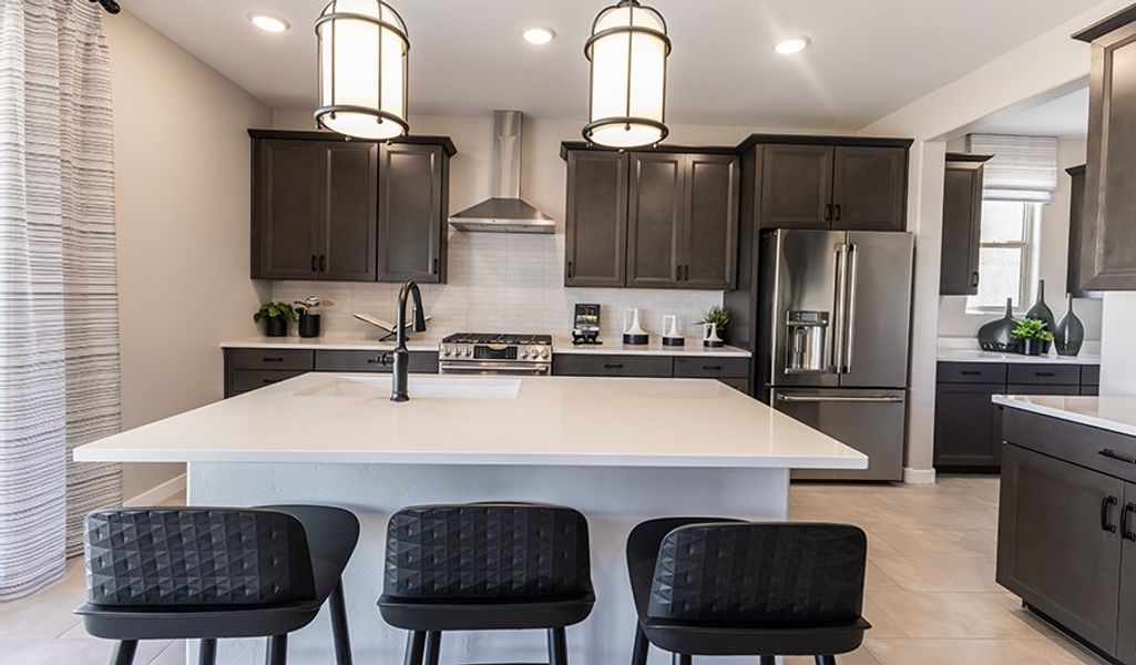 Furnished interior in a model home at Desert Bloom at Monarch in Marana (Image 3).