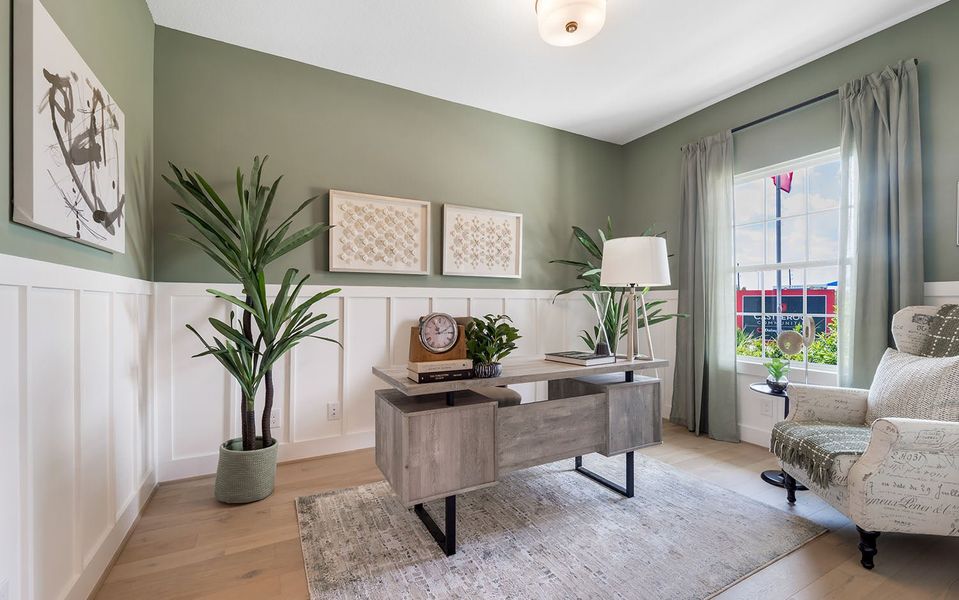 Furnished interior in a model home at Emberly in Beasley (Image 5).