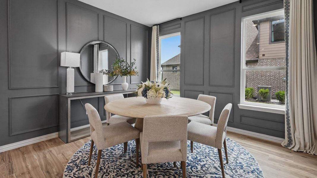 Furnished interior in a model home at Westridge Journey in McKinney (Image 7).