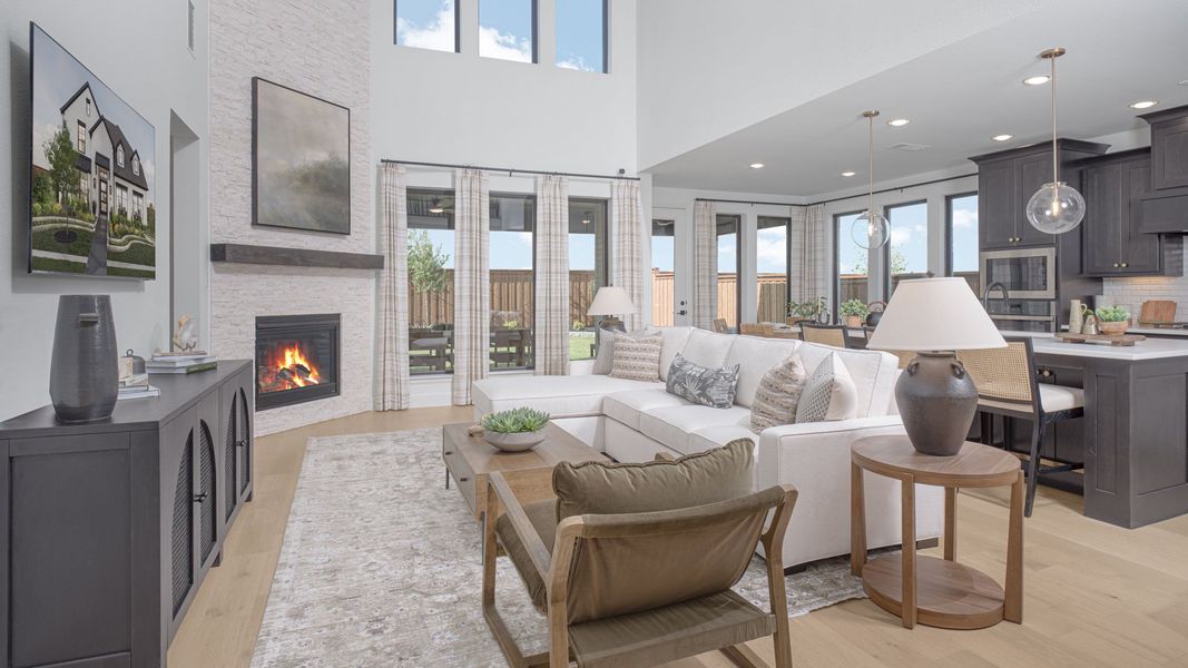 Furnished interior in a model home at Walsh 50' in Fort Worth (Image 8).