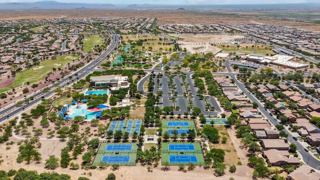 Aerial view of the Anthem at Merrill Ranch community in Florence, AZ, showing layout and nearby surroundings (Image 13).