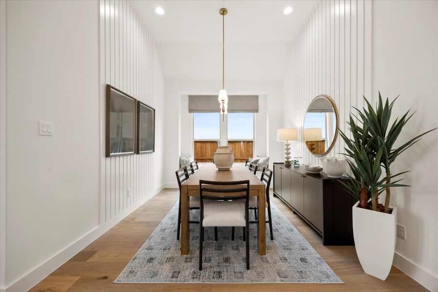 Furnished interior in a model home at River Ranch in Van Alstyne (Image 8).