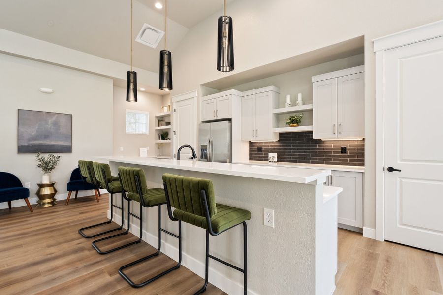 Furnished interior in a model home at Highlands at Fox Hill in Longmont (Image 25). Furnished interior in a model home at Highlands at Fox Hill in Longmont (Image 25).