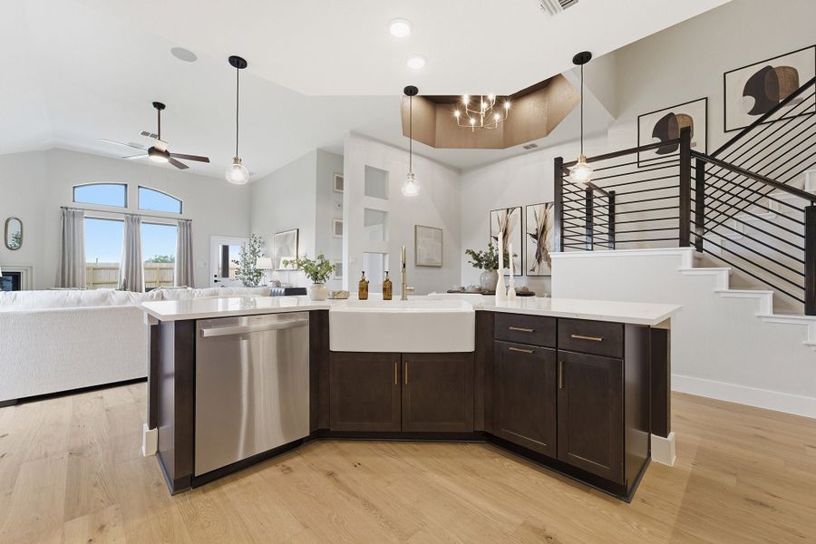 Furnished interior in a model home at Hickory Ridge Estates in Elmendorf (Image 23).