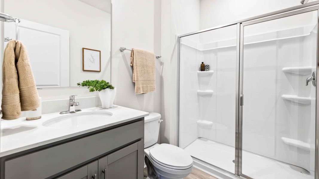 Furnished interior in a model home at Stanton in Richburg (Image 15).