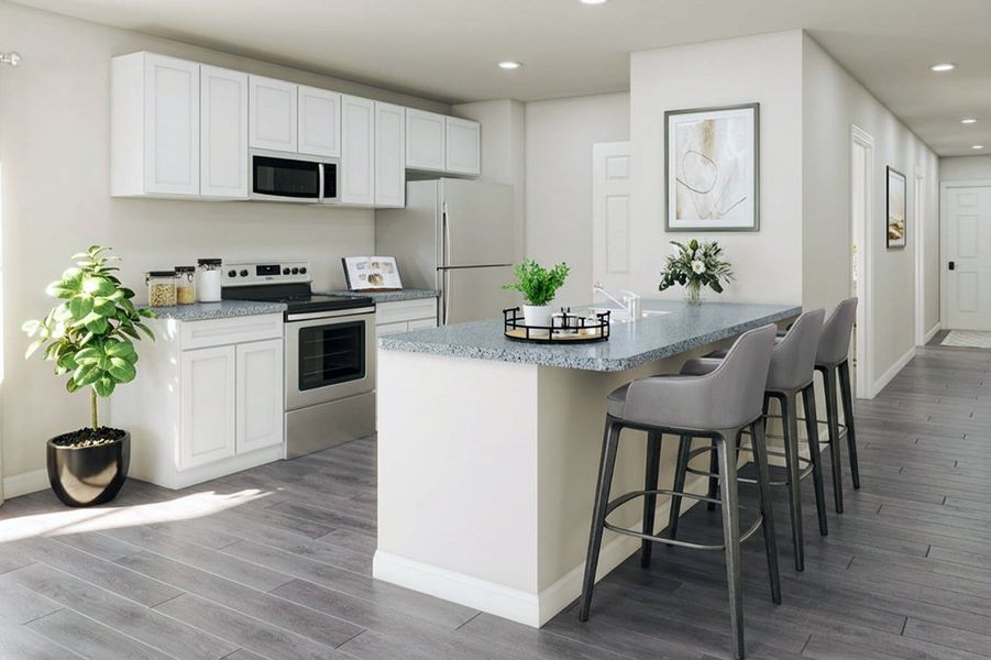 Furnished interior in a model home at Treaty Oak in Granbury (Image 7).