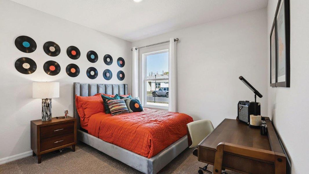 Furnished interior in a model home at Sun N Lake in Sebring (Image 17).