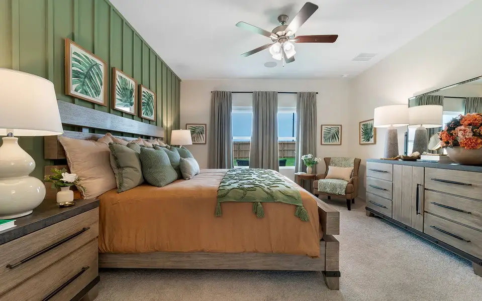 Furnished interior in a model home at Garden Grove in San Antonio (Image 17). Furnished interior in a model home at Garden Grove in San Antonio (Image 17).