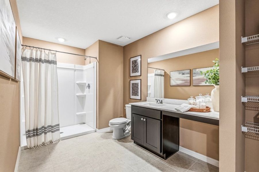 Furnished interior in a model home at Tillman Oaks in Wildwood (Image 39).