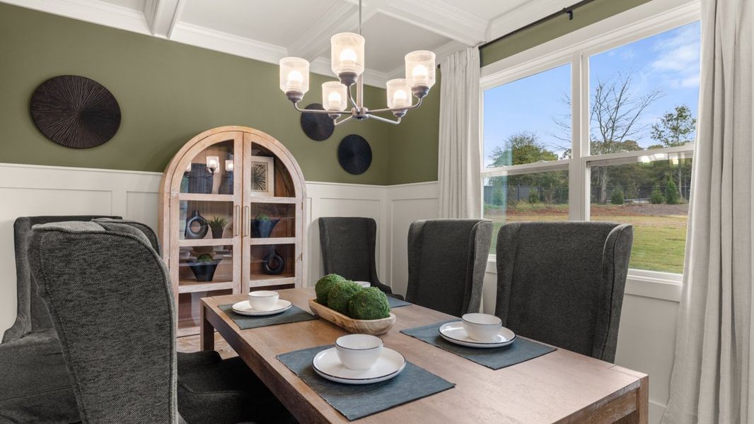 Furnished interior in a model home at Haven Abbey in Cumming (Image 19).