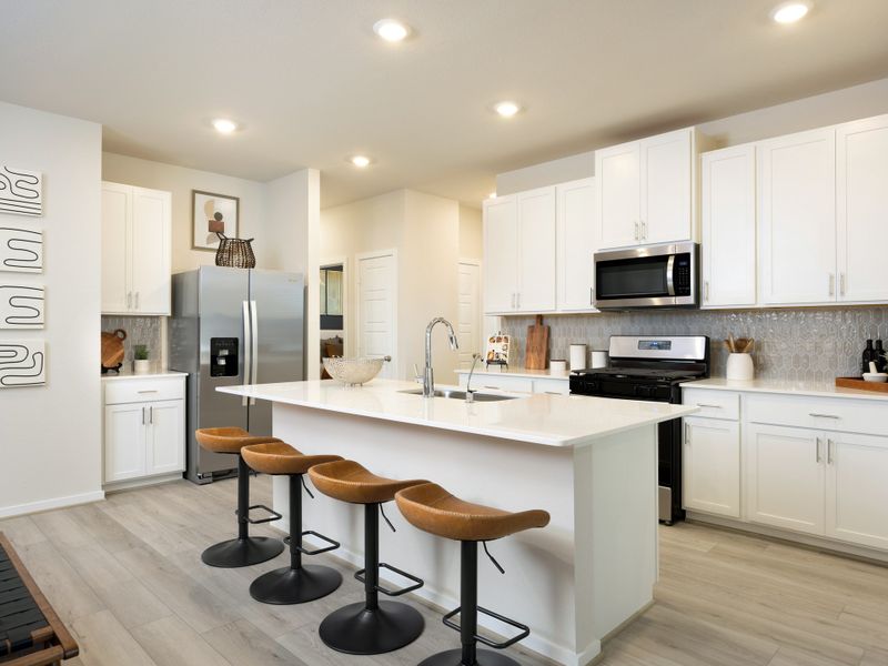 Furnished interior in a model home at Granger Pointe - Traditional Series in Conroe (Image 6).