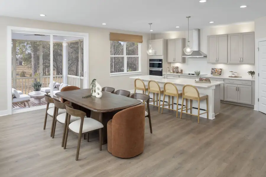 Furnished interior in a model home at Seagrass Landing in Lillington (Image 10).