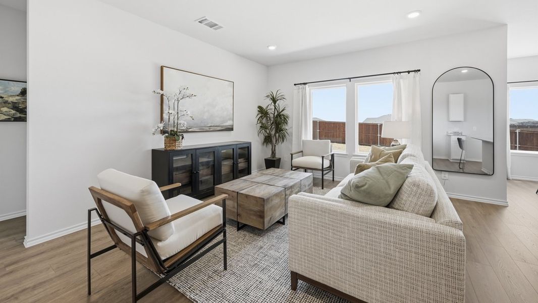 Furnished interior in a model home at Sanger Circle in Sanger (Image 51).