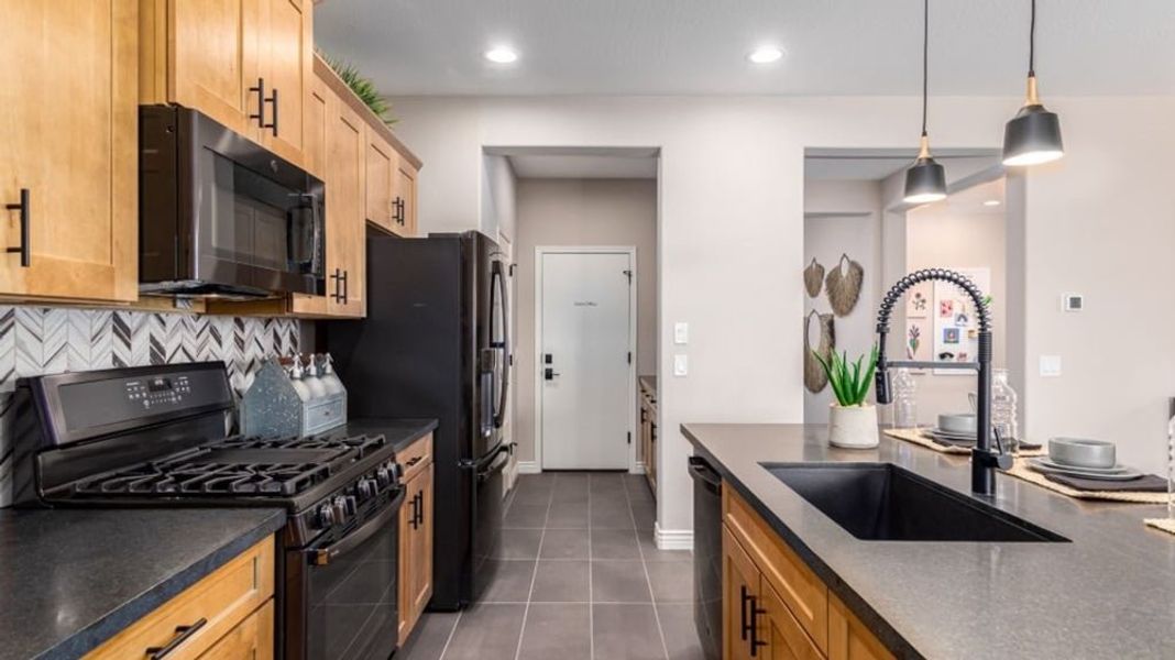 Furnished interior in a model home at Alamar Encore Collection in Avondale (Image 12).