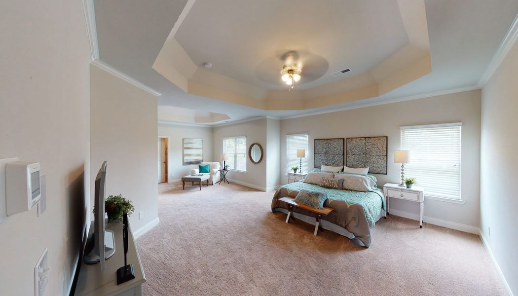 Furnished interior in a model home at Oak Mountain View in Carrollton (Image 12). Furnished interior in a model home at Oak Mountain View in Carrollton (Image 12).