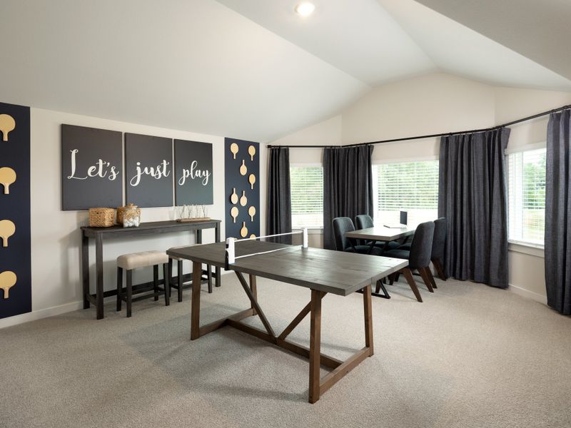 Furnished interior in a model home at Kingdom Heights in Rosenberg (Image 15). Furnished interior in a model home at Kingdom Heights in Rosenberg (Image 15).
