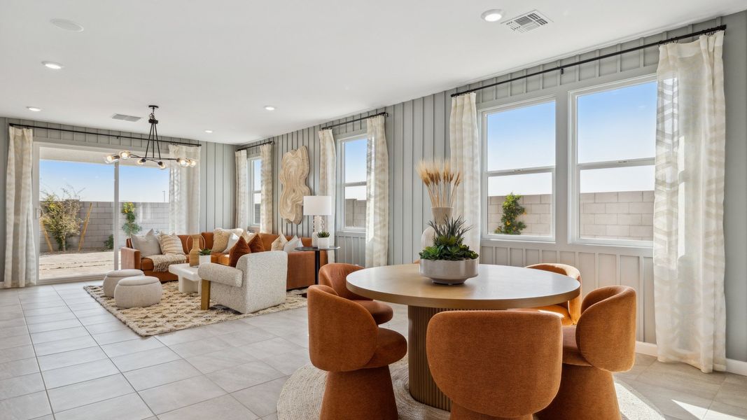 Furnished interior in a model home at Westpark in Buckeye (Image 26).