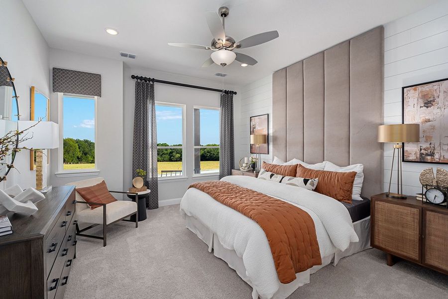 Furnished interior in a model home at Dominion at Brookhollow in Prosper (Image 8).
