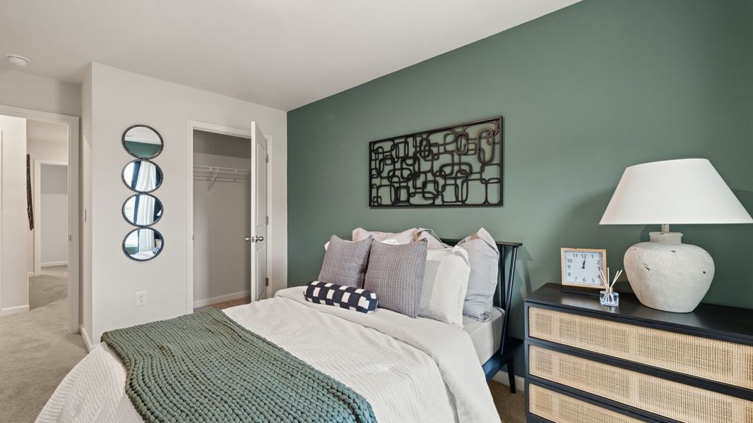 Furnished interior in a model home at Woodbury Park in Atlanta (Image 36).