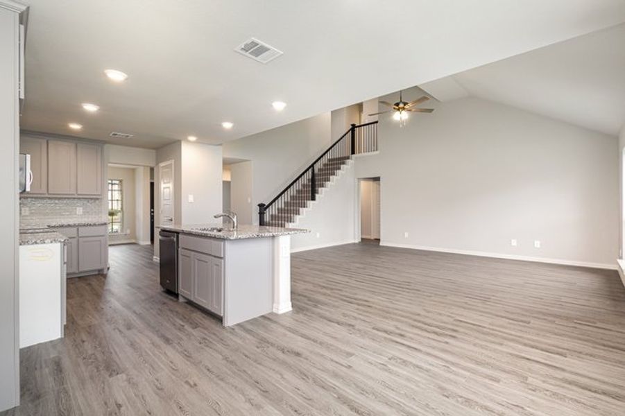 Furnished interior in a model home at Mustang Place II in Forney (Image 4).